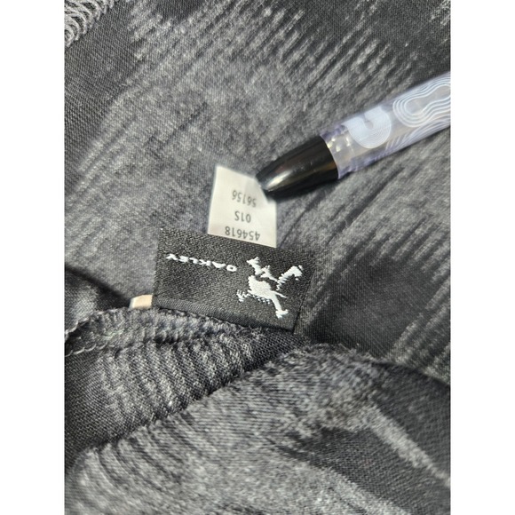 Oakley O-Hydrolix Mens Large Black Grey Camo Training Shirt 454618 Regular Fit - Picture 3 of 10